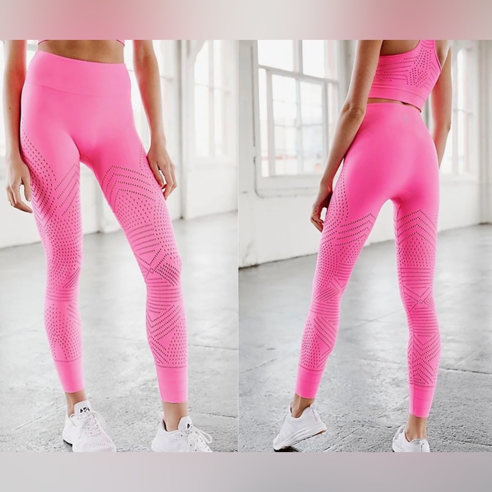 Free People Movement Ecology Leggings Tropical Pink XS/S NEW